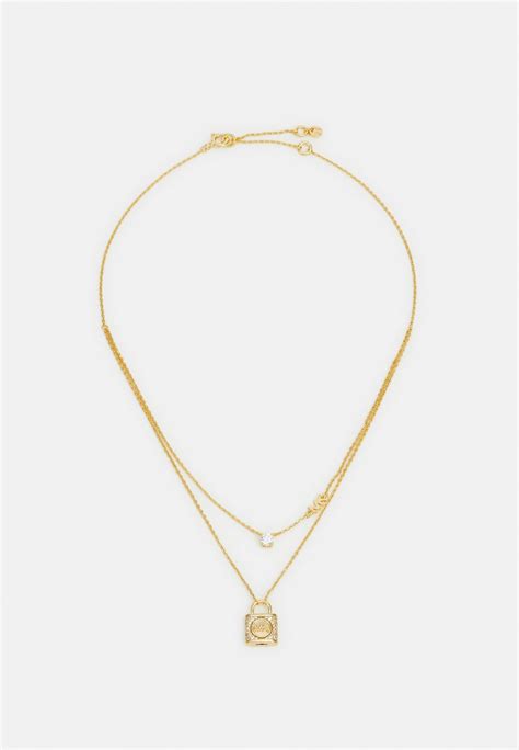 michael kors layered necklace|michael kors necklace and earrings.